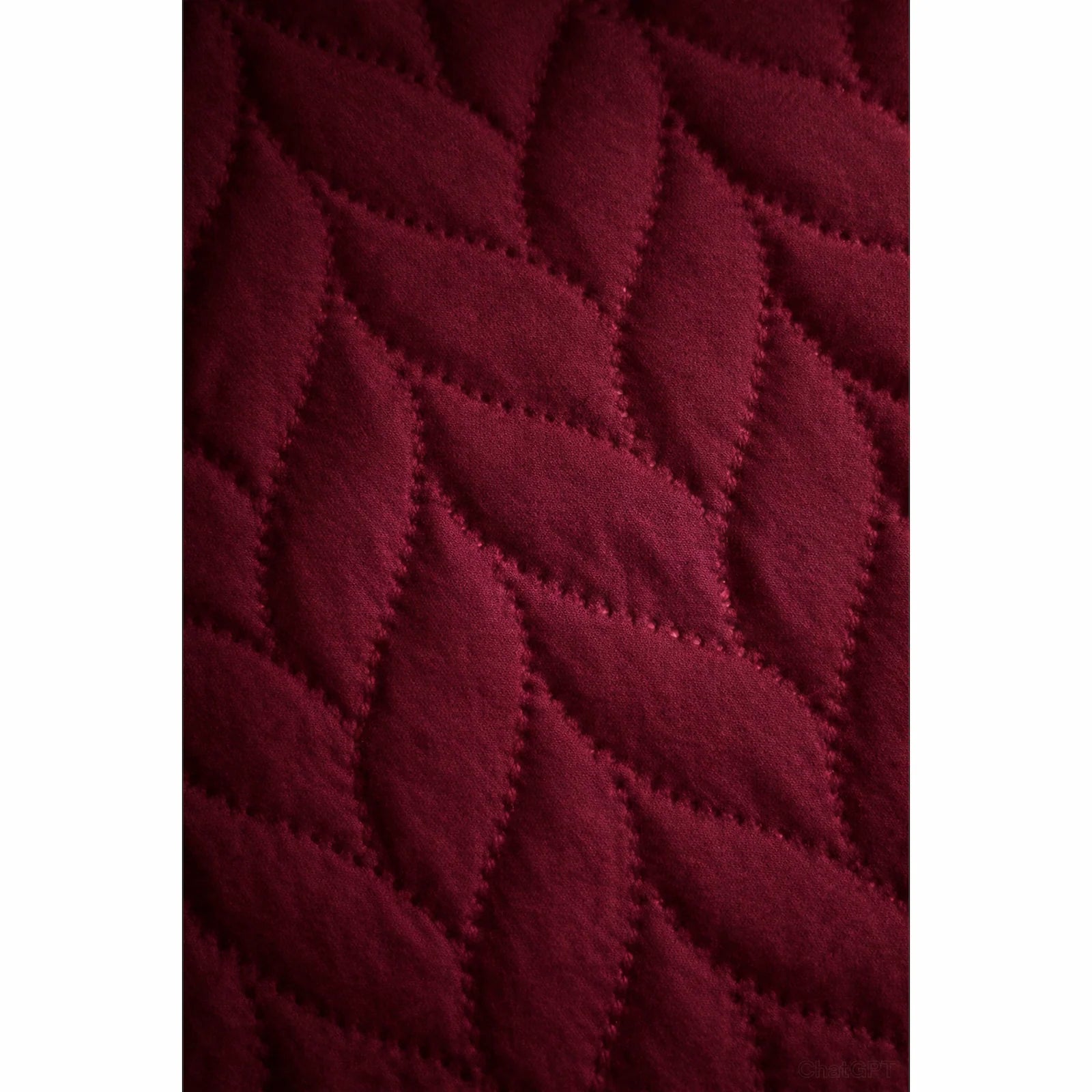 LuxeCotton Imperial Burgungy Bedspread with Pillow Covers
