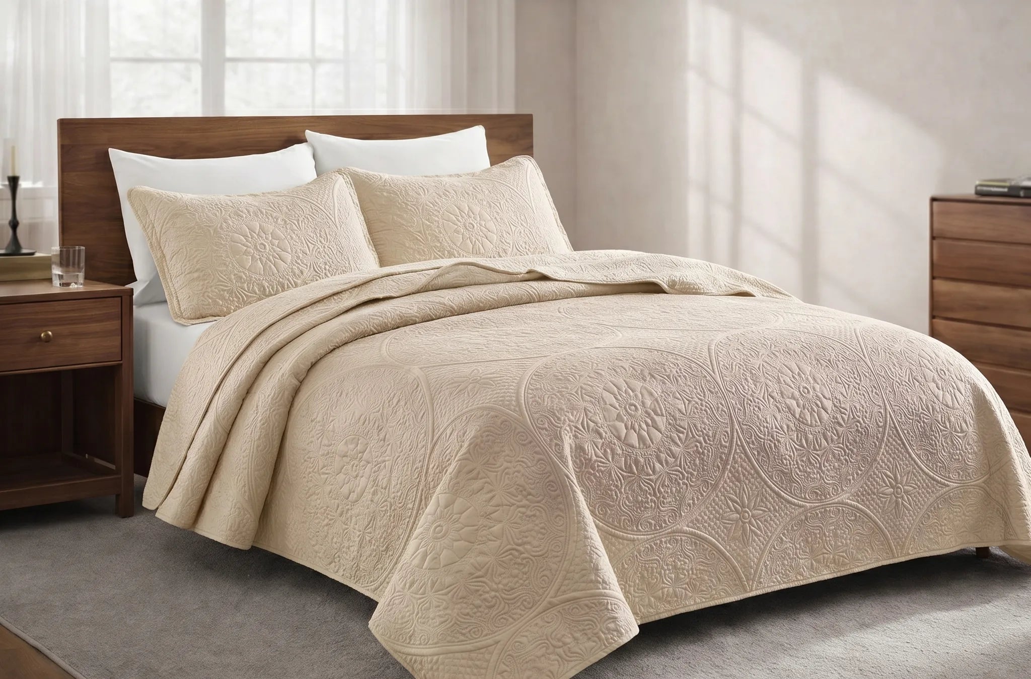 luxecotton-cashmere-cream-medallion-bedspread-king-bed-styled
